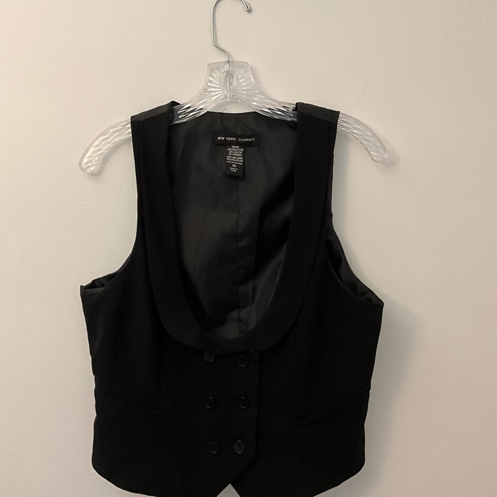 New York & Company Black Vest